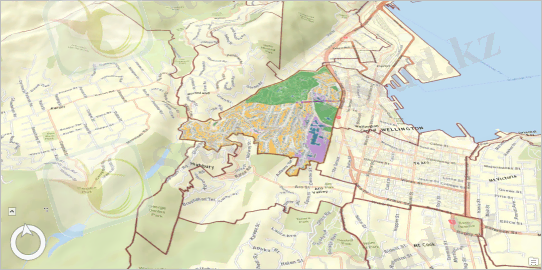 Контурлары шекарасының маңындағы сахнада