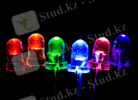 Свечение светодиодов с прозрачным корпусом