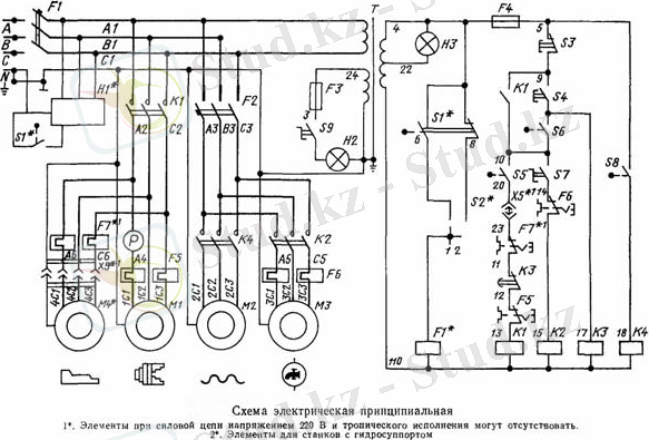 электрическая схема токарного станка 16к20
