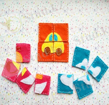 Как сделать пазлы из фетра для малышей - мастер-класс с пошаговым фото для детей, родителей и педагогов