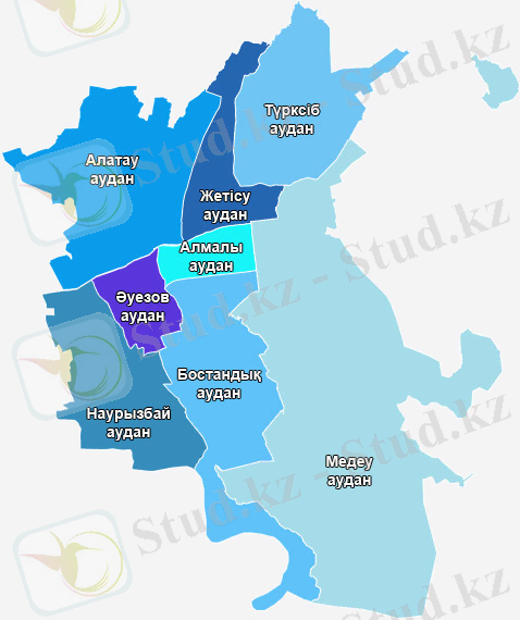 Картинки по запросу алматы қаласының аудандарының картасы