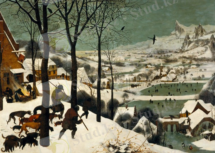 Охотники на снегу. Питер Брейгель Старший. 1565 г.