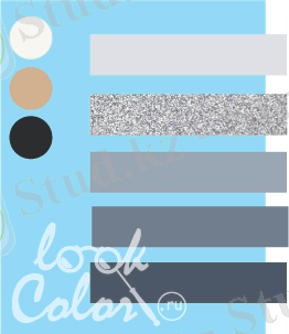 Цвета гармонирующие с голубым