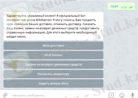 Телеграм-бот Вайлдбериз