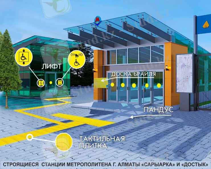 Метрополитеннің жаңа станциялары төмен қозғалмалы топтарға қажетті жабдықтармен жабдықталады