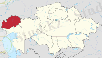 West Kazakhstan in Kazakhstan.svg