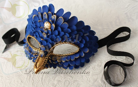 Маска карнавальная "Синяя птица"