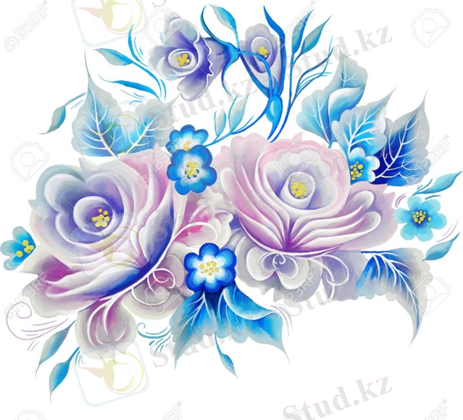 Flowers Rose One Stroke Painting Stock Photo, Picture And Royalty Free Image. Image 45294733.