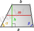 Ð¤Ð¾ÑÐ¼ÑÐ»Ð° ÑÑÐµÐ´Ð½ÐµÐ¹ Ð»Ð¸Ð½Ð¸Ð¸ ÑÑÐ°Ð¿ÐµÑÐ¸Ð¸ ÑÐµÑÐµÐ· Ð¾ÑÐ½Ð¾Ð²Ð°Ð½Ð¸Ðµ, Ð²ÑÑÐ¾ÑÑ Ð¸ ÑÐ³Ð»Ñ