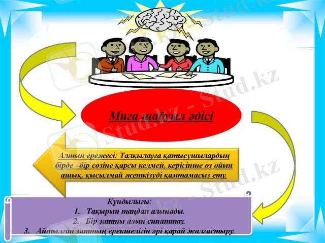 ӨТШТ (ТРИЗ) инновациялық педагогикалық технологиясын мектепке дейінгі тәрбие мен білім беруде қолдану - презентация онлайн