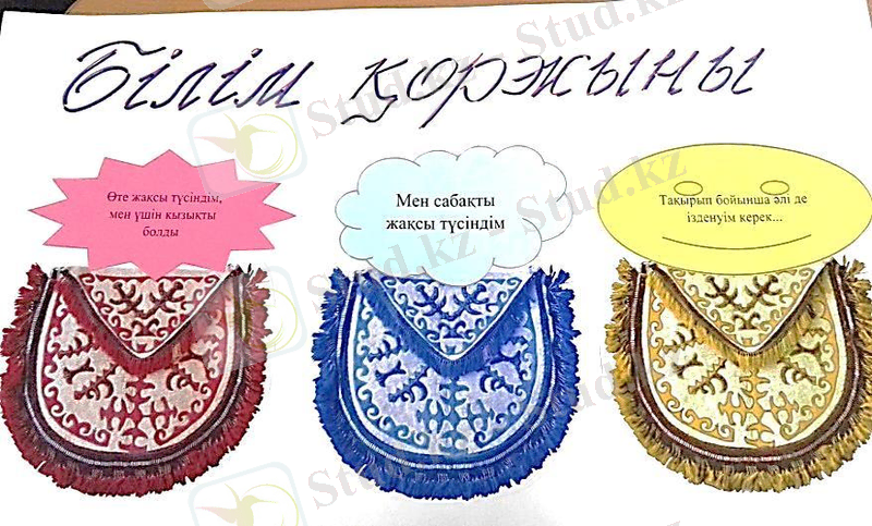 Жаңартылған бағдарлама бойынша қолданылатын кері байланыс және әдіс-тәсілдер жиынтығы