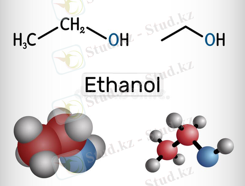 молекула этанола C2h5oh. это первичный алкоголь и щелочный спирт. структурная химическая формула и модель молекул. Иллюстрация вектора - иллюстрации насчитывающей химия, алхимика: 232952136