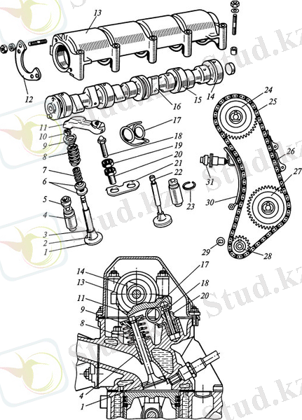 ГРМ с цепным приводом