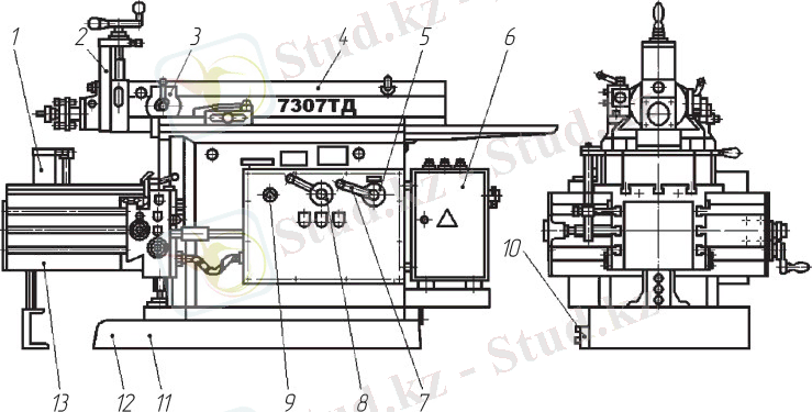 Общий вид поперечно-строгального станка модели 7307ТД