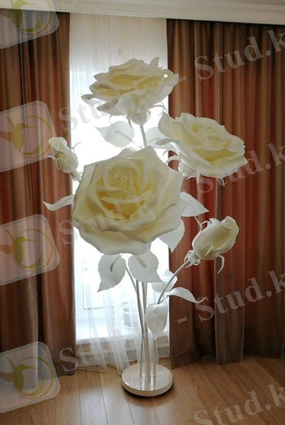 Торшер из изолона: как сделать напольный ростовой цветок-светильник своими руками? Мастер-класс по изготовл… | Бумажных цветов свадьба, Бумажная роза, Большие цветы