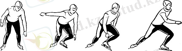 Описание: Техника бега на коньках: 2 - бег со старта