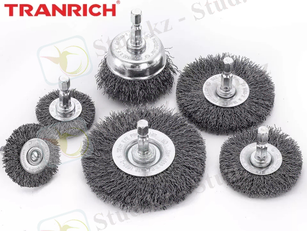 Қытай бұралған сым дөңгелек щеткасы Айналмалы абразивті доңғалақ болат сым щеткалары зауыты мен өндірушілері | Транрих
