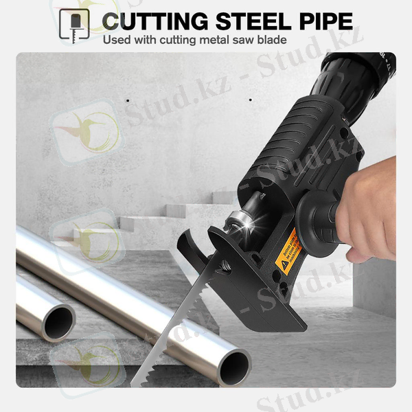 Поршеньді ара электр құралы поршеньді ара металл кесетін ағаш кескіш құрал Пышағы бар электрлік бұрғы қондырмасы сатып алу | Joom Қазақстан