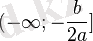 (-\mathcal{1};-\frac{b}{2a}]~
