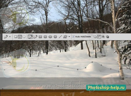 Текстовый эффект в стиле стеклянных снежных шаров в Фотошопе