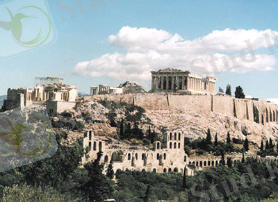 Athens, Acropolis and the theatre of Herod Atticus