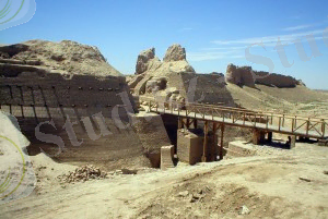 Сауран қаласы, солтүстік қақпаның қазіргі көрінісі