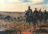 Қастеев Ә. Амангелді сарбаздары. 1970 Қ., м.б. 176.5х251.