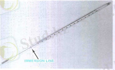 Термометр жидкостный с частичным погружением