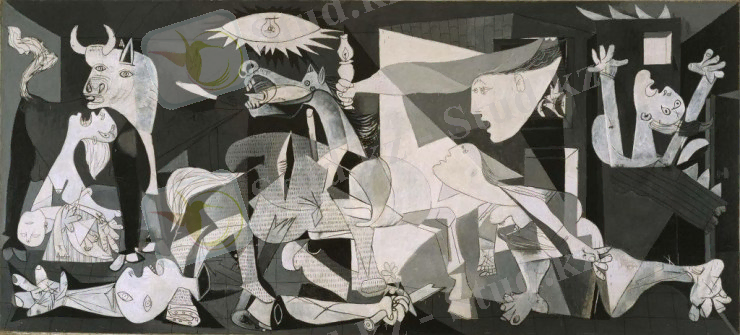 Pablo Picasso - Guernica - Famous Oil Paintings- www.shairart.com