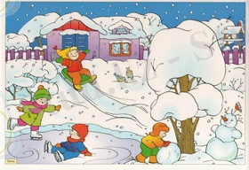 Картинки по запросу зима дети