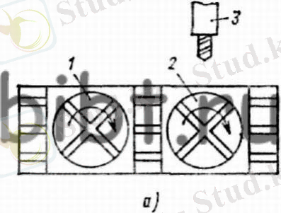 Прямоугольный стол станка со сдвоенными поворотными столами